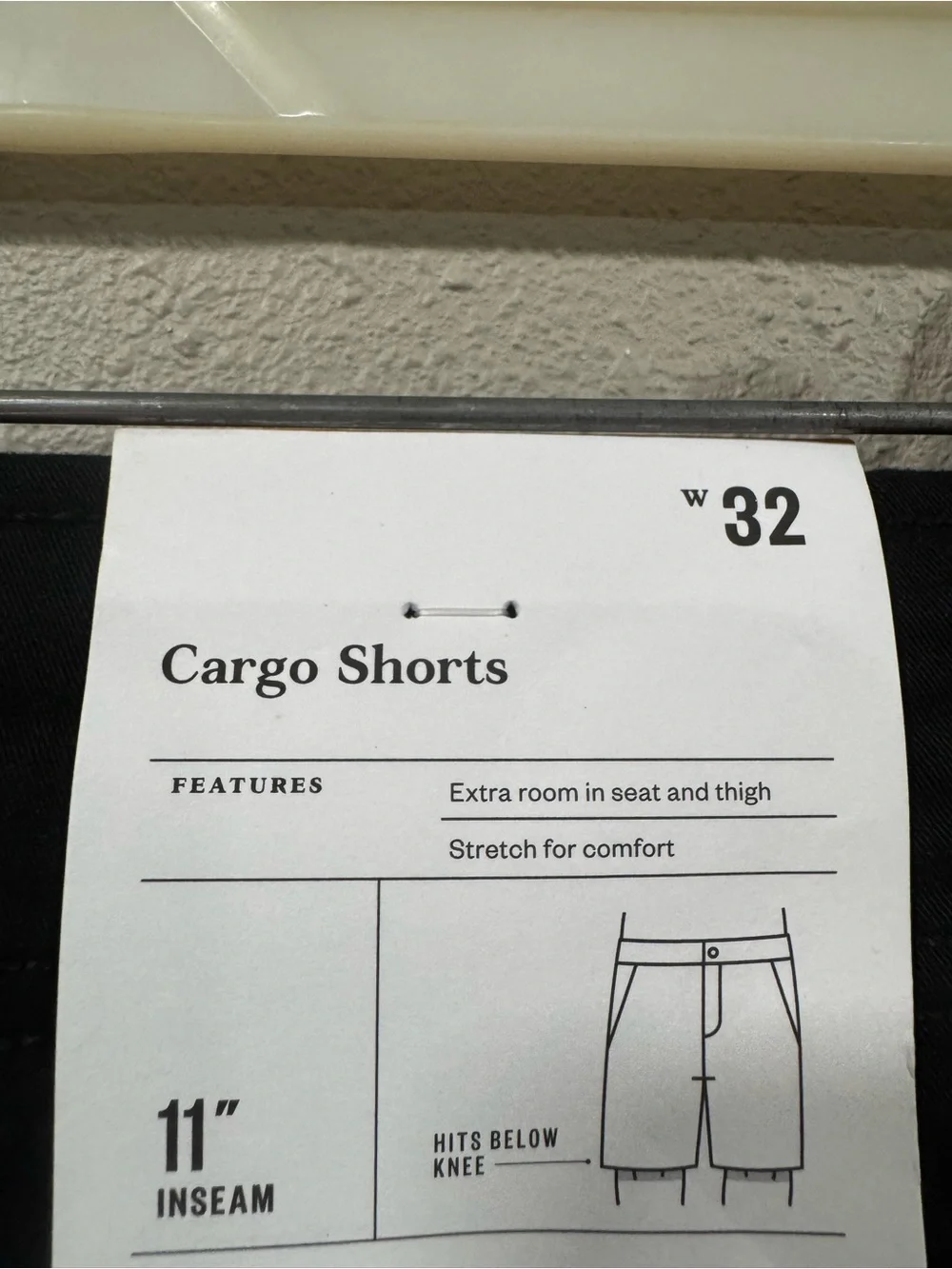 NWT GoodFellow Cargo Shorts 11” Black